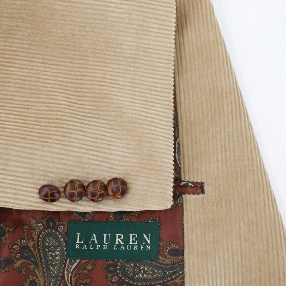 Lauren ralph Lauren Sport Coat men's 46R Two Button Corduroy Single Breasted